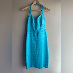 Papell Boutique Evening Blue Mid Dress Size 6